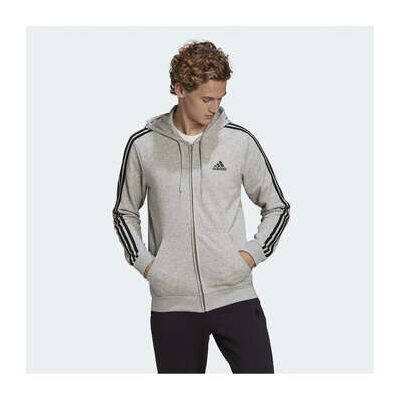 Adidas Herren French Terry Full-Zip Hoodie - Grau Adidas Herren French Terry Full-Zip Hoodie - Grau