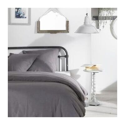 Capucine Charme Bettbezug - Dunkelgrau - 240x220cm Capucine Charme Bettbezug - Dunkelgrau - 240x220cm