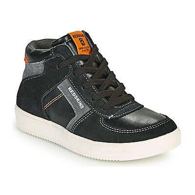 Redskins Laval Kid Schwarze Leder Sneakers - Kinderschuhe Redskins Laval Kid Schwarze Leder Sneakers - Kinderschuhe