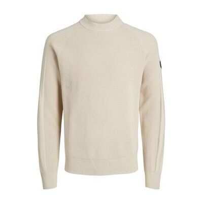 Jack & Jones Pullover 12240599 Filo Mock Neck-Moonbeam It Xxl Male Jack & Jones Pullover 12240599 Filo Mock Neck-Moonbeam It Xxl Male