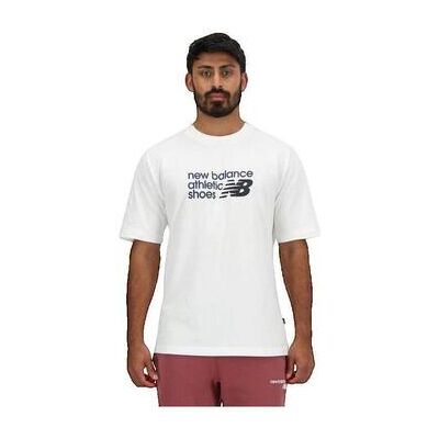 New Balance T-Shirt T-Shirt New Balance Manches Courtes Col Rond Blanc Eu S;Eu M;Eu L;Eu Xl Male New Balance T-Shirt T-Shirt New Balance Manches Courtes Col Rond Blanc Eu S;Eu M;Eu L;Eu Xl Male