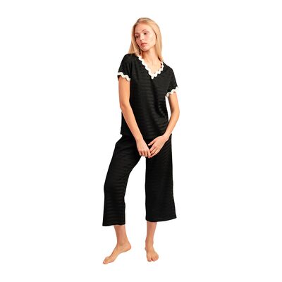 Admas Pyjama-Sets Pyjama Hose Palazzo T-Shirt Luxe Waves Eu Xxl;Eu Xl Admas Pyjama-Sets Pyjama Hose Palazzo T-Shirt Luxe Waves Eu Xxl;Eu Xl