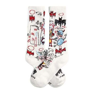 Jimmy Lion Socken Athleticbasquiatbatman-Blanco L Male Jimmy Lion Socken Athleticbasquiatbatman-Blanco L Male