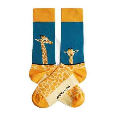 Jimmy Lion Socken Giraffe-Blue M Male Jimmy Lion Socken Giraffe-Blue M Male