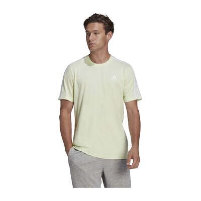adidas Herren Grüne 3-Streifen T-Shirt - Freizeit adidas Herren Grüne 3-Streifen T-Shirt - Freizeit