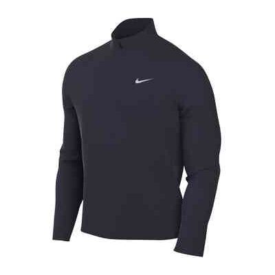 Nike Obsidian/Silver Half Zip Long Sleeve Laufshirt - Laufshirt Nike Obsidian/Silver Half Zip Long Sleeve Laufshirt - Laufshirt