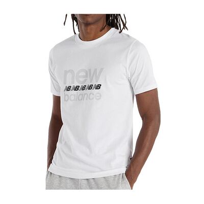 New Balance T-Shirt T-Shirt Classic 100% Coton Blanc Eu S;Eu M;Eu L;Eu Xl Male New Balance T-Shirt T-Shirt Classic 100% Coton Blanc Eu S;Eu M;Eu L;Eu Xl Male