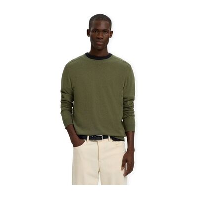 Selected Pullover Noos Berg Crew Neck Knit - Kalamata/melange Eu Xxl;Eu S;Eu L;Eu Xl Male Selected Pullover Noos Berg Crew Neck Knit - Kalamata/melange Eu Xxl;Eu S;Eu L;Eu Xl Male