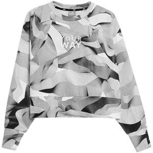4F Damen Alljahres-Grau Sweatshirt - Damen Sweatshirt 4F Damen Alljahres-Grau Sweatshirt - Damen Sweatshirt