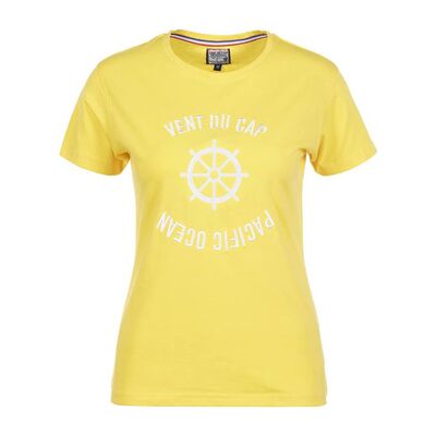Vent Du Cap Acheryl Gelbes Kurzarm-T-Shirt - T-Shirt Vent Du Cap Acheryl Gelbes Kurzarm-T-Shirt - T-Shirt