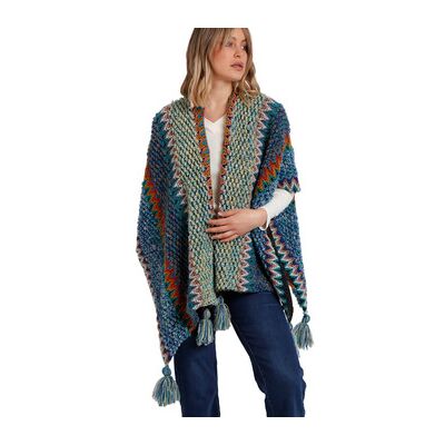 Admas Blazer Offener Poncho Azteca Einheitsgrösse Female Admas Blazer Offener Poncho Azteca Einheitsgrösse Female