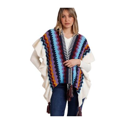 Admas Blazer Offener Poncho Volantes Einheitsgrösse Female Admas Blazer Offener Poncho Volantes Einheitsgrösse Female