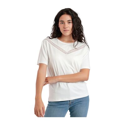 Admas T-Shirt Kurzarm-T-Shirt Chest Lace Eu M Female Admas T-Shirt Kurzarm-T-Shirt Chest Lace Eu M Female
