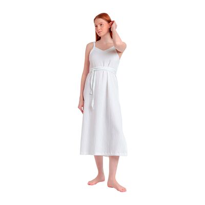 Admas Kleider Sommerkleid Halblang Mit Dünnen Trägern Linen Style Eu M Female Admas Kleider Sommerkleid Halblang Mit Dünnen Trägern Linen Style Eu M Female
