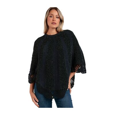 Admas Pullover Unifarbener Poncho Romantic Einheitsgrösse Female Admas Pullover Unifarbener Poncho Romantic Einheitsgrösse Female