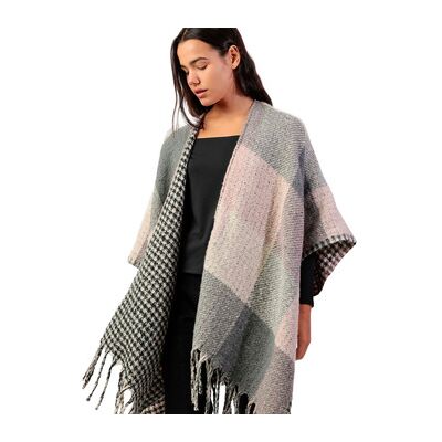Admas Blazer Wendeponcho Cuadros Einheitsgrösse Female Admas Blazer Wendeponcho Cuadros Einheitsgrösse Female
