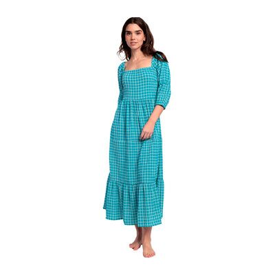 Admas Maxikleider Sommerliches Langes Kleid Mit Halben Ärmeln Und Quadratischem Eu S;Eu M;Eu L;Eu Xl Female Admas Maxikleider Sommerliches Langes Kleid Mit Halben Ärmeln Und Quadratischem Eu S;Eu M;Eu L;Eu Xl Female