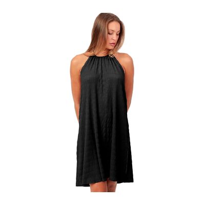 Admas Kurze Kleider Neckholder-Strandkleid Mit Verengtem Ausschnitt Sand Eu S;Eu M;Eu L;Eu Xl Female Admas Kurze Kleider Neckholder-Strandkleid Mit Verengtem Ausschnitt Sand Eu S;Eu M;Eu L;Eu Xl Female