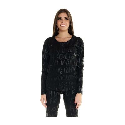 Leone 1947 Pyjama-Sets Woman T-Shirt Long Sleeves Allover Print Blackout Eu S Female Leone 1947 Pyjama-Sets Woman T-Shirt Long Sleeves Allover Print Blackout Eu S Female