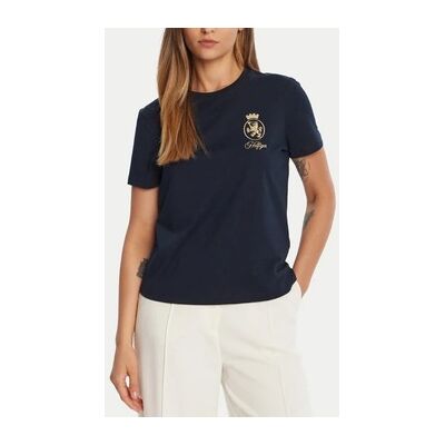 Tommy Hilfiger T-Shirt Gold Crest Reg Ss Tee Eu S Female Tommy Hilfiger T-Shirt Gold Crest Reg Ss Tee Eu S Female