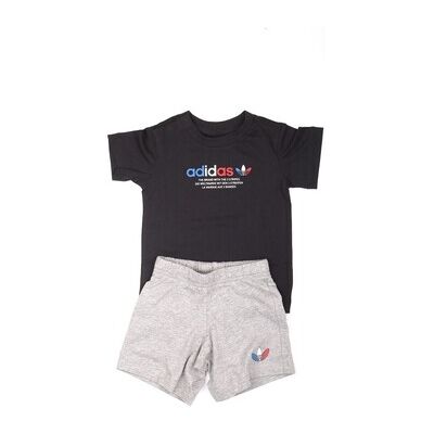 Adidas GN7414 Baby Kleinkinder Jogginganzug - Schwarzgrau Adidas GN7414 Baby Kleinkinder Jogginganzug - Schwarzgrau