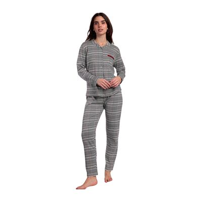 Admas Kleider & Outfits Pyjama Hose Top Langarm Houdstooth Eu M;Eu L;Eu Xl Female Admas Kleider & Outfits Pyjama Hose Top Langarm Houdstooth Eu M;Eu L;Eu Xl Female