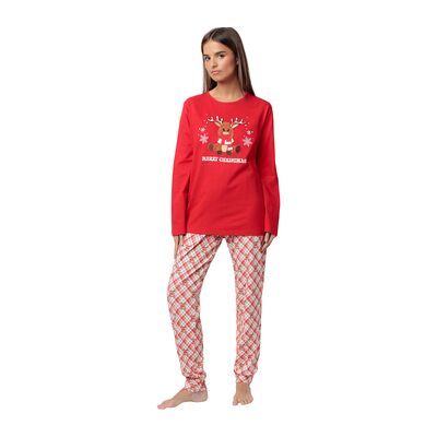 Admas Kleider & Outfits Pyjama Hose Top Langarm Reindeer Eu S;Eu L Female Admas Kleider & Outfits Pyjama Hose Top Langarm Reindeer Eu S;Eu L Female