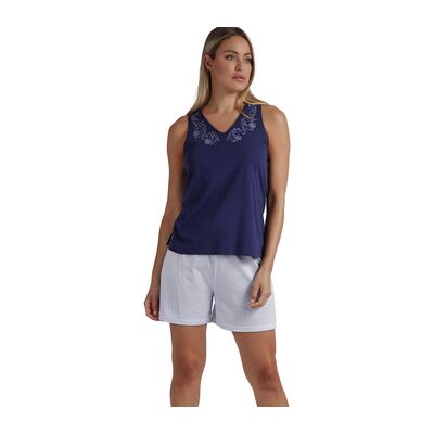Admas Pyjama-Sets Pyjama Shorts Tank Top Blue And Bleu Mod Eu S Admas Pyjama-Sets Pyjama Shorts Tank Top Blue And Bleu Mod Eu S
