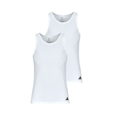 Adidas Tank Top Active Flex Cotton Pack De 2 Eu Xxl;Eu S;Eu M;Eu L;Eu Xl Male Adidas Tank Top Active Flex Cotton Pack De 2 Eu Xxl;Eu S;Eu M;Eu L;Eu Xl Male
