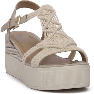 Mustang Keilabsatzsandalen Ivory 38 Female Mustang Keilabsatzsandalen Ivory 38 Female