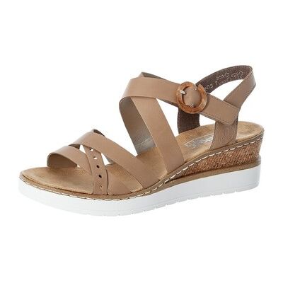 Rieker Keilabsatzsandalen Sandaletten Fsk V3841-60 40 Rieker Keilabsatzsandalen Sandaletten Fsk V3841-60 40