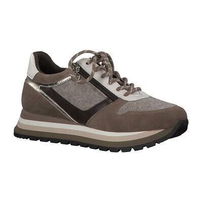 Tamaris 1-1-23706-27/190 Wei/Gold Sportliche Schnürer Damen - Sneakers Tamaris 1-1-23706-27/190 Wei/Gold Sportliche Schnürer Damen - Sneakers