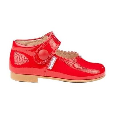 Angelitos Ballerinas 1502 Merceditas Charol Con Velcro Rojo 18;19;21;22;25;26;27 Female Angelitos Ballerinas 1502 Merceditas Charol Con Velcro Rojo 18;19;21;22;25;26;27 Female