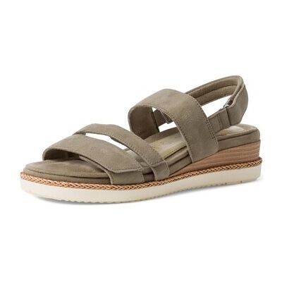 Tamaris Keilabsatzsandalen Sandaletten Da.-Sandalette Black/beige 1-1-28227-28-723 36;41 Tamaris Keilabsatzsandalen Sandaletten Da.-Sandalette Black/beige 1-1-28227-28-723 36;41