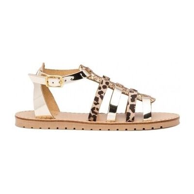 Replay Flache Sandalen Easy Leopard Jt360007s Oro 39;32 Replay Flache Sandalen Easy Leopard Jt360007s Oro 39;32