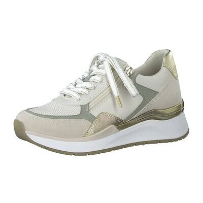 Marco Tozzi Beige Sneaker - Low, Textil & Synthetik, Abnehmbares Fußbett - Sneaker Marco Tozzi Beige Sneaker - Low, Textil & Synthetik, Abnehmbares Fußbett - Sneaker