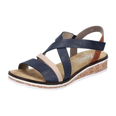 Rieker Keilabsatzsandalen Sandaletten Riemchensandale V3663-91 36;37;39;40;41 Rieker Keilabsatzsandalen Sandaletten Riemchensandale V3663-91 36;37;39;40;41