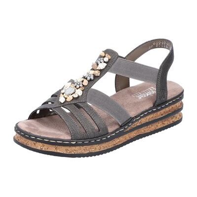 Rieker Keilabsatzsandalen Sandaletten Fsk 62949-45 41 Rieker Keilabsatzsandalen Sandaletten Fsk 62949-45 41
