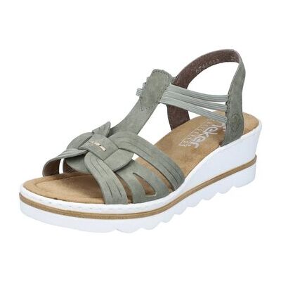 Rieker Keilabsatzsandalen Sandaletten 67459-52 41 Rieker Keilabsatzsandalen Sandaletten 67459-52 41