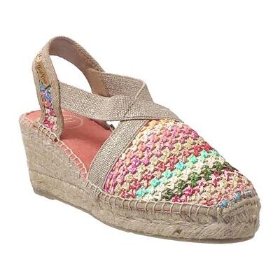 Toni Pons Mehrfarbige Raffia Keilabsatz - Schuhe Toni Pons Mehrfarbige Raffia Keilabsatz - Schuhe