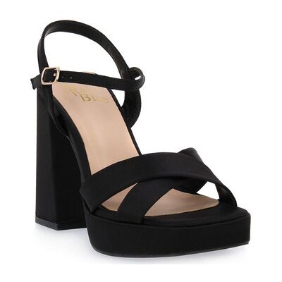 Alma En Pena Keilabsatzsandalen Satin Black 36;37;40 Alma En Pena Keilabsatzsandalen Satin Black 36;37;40