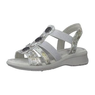 Jana Keilabsatzsandalen Sandaletten Grey-Flower (Hell) 8-28165-20-290 37 Jana Keilabsatzsandalen Sandaletten Grey-Flower (Hell) 8-28165-20-290 37