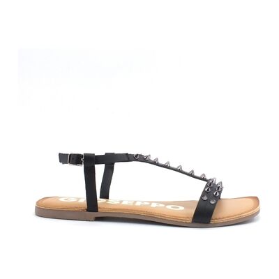 Gioseppo Flache Sandalen Garland Sandalo Borchie Black 58588 39 Gioseppo Flache Sandalen Garland Sandalo Borchie Black 58588 39