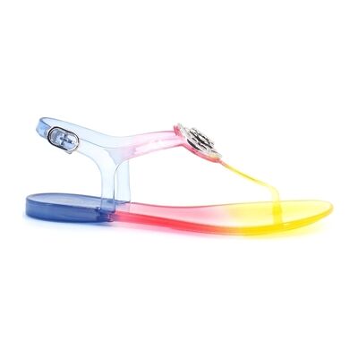 Guess Flache Sandalen Sandalo Multicolor Fl6jaxele21 39 Guess Flache Sandalen Sandalo Multicolor Fl6jaxele21 39