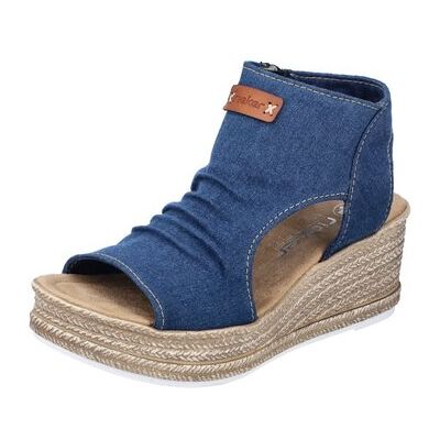 Rieker Keilabsatzsandalen Sandaletten Fsk 68791-12 12 38;39;40;41 Rieker Keilabsatzsandalen Sandaletten Fsk 68791-12 12 38;39;40;41
