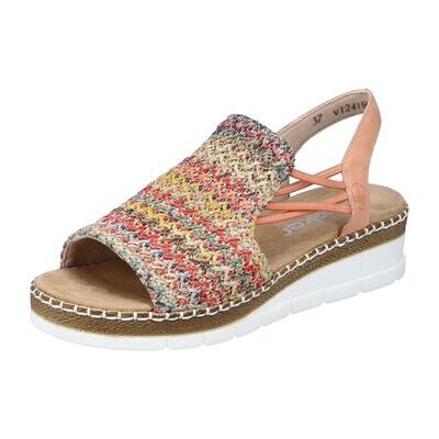 Rieker Keilabsatzsandalen Sandaletten V1241-90 37;38;39;40;41;42;43 Rieker Keilabsatzsandalen Sandaletten V1241-90 37;38;39;40;41;42;43