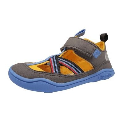 Affenzahn Flache Sandalen Schuhe Grey (-Gelb-Blau) 01158-80028 28;30 Affenzahn Flache Sandalen Schuhe Grey (-Gelb-Blau) 01158-80028 28;30