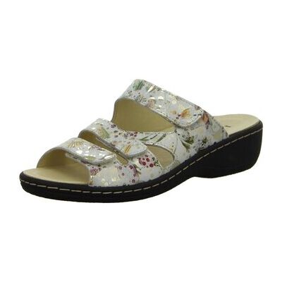 Longo Clogs Pantoletten Bequem-Pantolette,Weiss-Gold/multi 1044720 39;41 Female Longo Clogs Pantoletten Bequem-Pantolette,Weiss-Gold/multi 1044720 39;41 Female