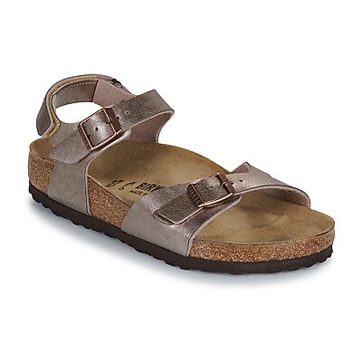 BIRKENSTOCK Rio AS Kids BF Taupe Doré - Sandalen BIRKENSTOCK Rio AS Kids BF Taupe Doré - Sandalen