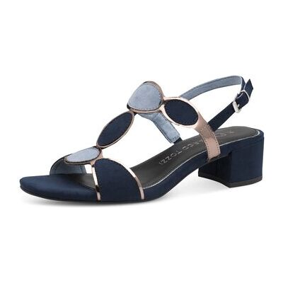 Marco Tozzi Keilabsatzsandalen Sandaletten Blau Silber 2-28230-42-89a 89a 36;38;39 Marco Tozzi Keilabsatzsandalen Sandaletten Blau Silber 2-28230-42-89a 89a 36;38;39